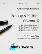 Aesop's Fables SATB choral sheet music cover